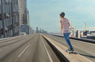 Print of Figurative Cities Paintings by Matthew Carter