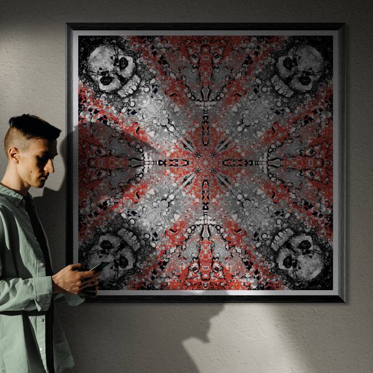 Original Abstract Geometric Digital by Michael Quarz