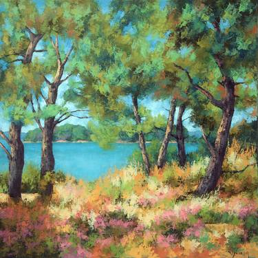 Original Figurative Landscape Paintings by Jacqueline Duvoisin