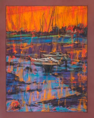 Original Contemporary Landscape Drawing by Tatiana Ivchenkova