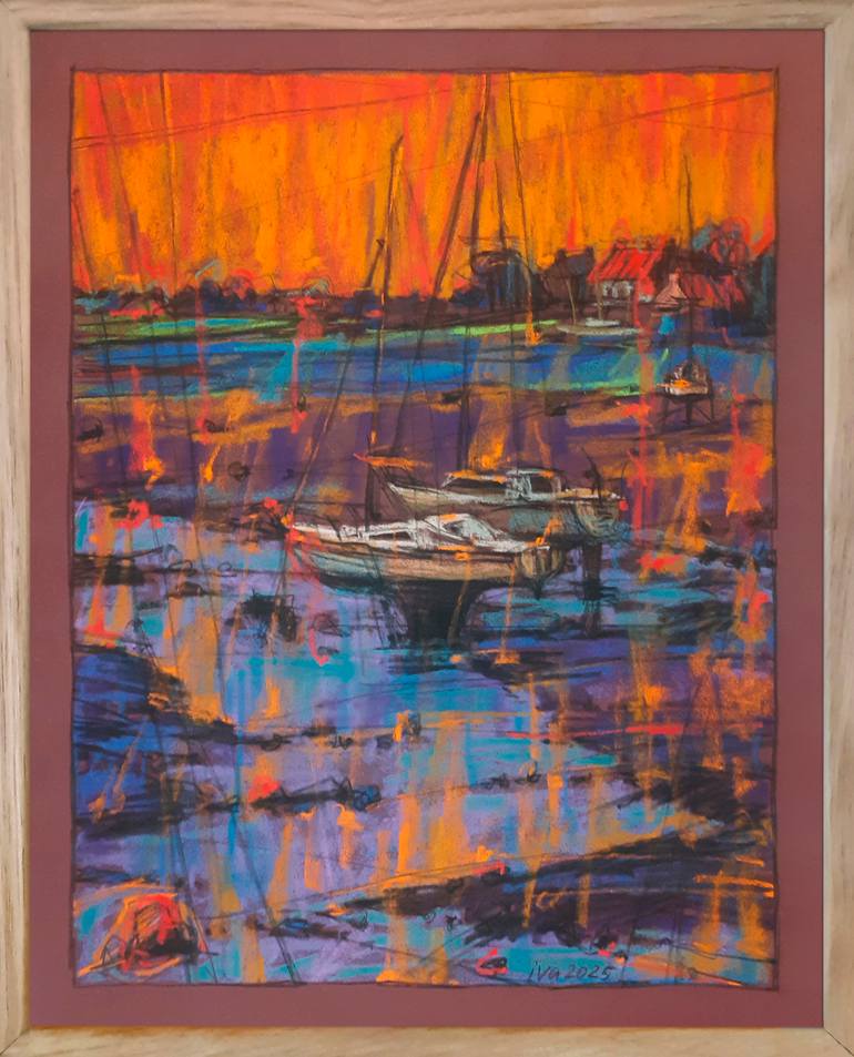 Original Contemporary Landscape Drawing by Tatiana Ivchenkova