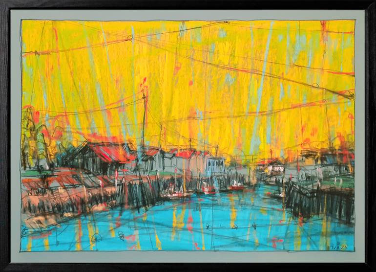 Original Contemporary Landscape Drawing by Tatiana Ivchenkova