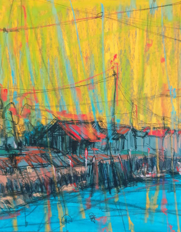 Original Contemporary Landscape Drawing by Tatiana Ivchenkova