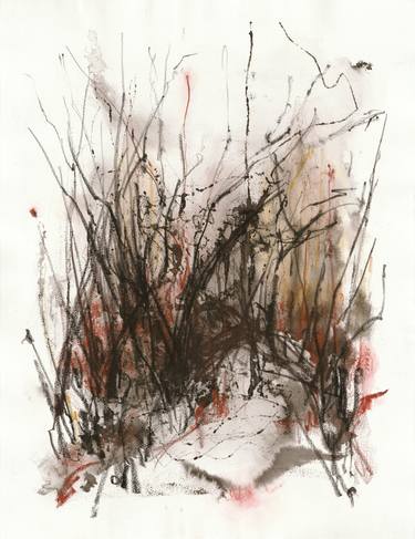 Original Abstract Expressionism Nature Mixed Media by Tatiana Ivchenkova