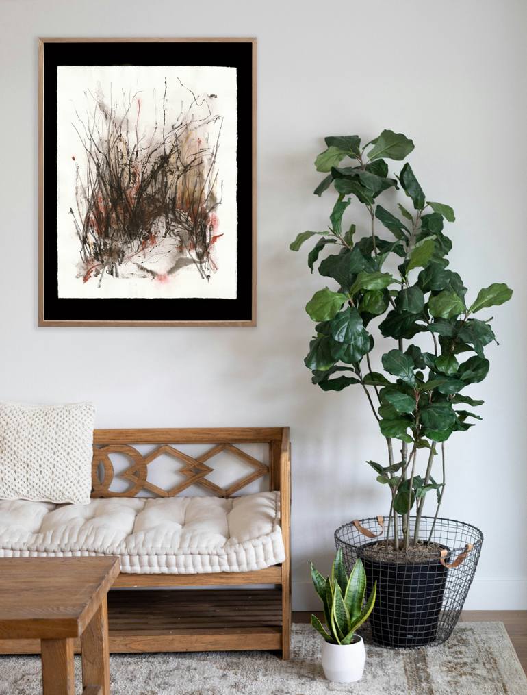 Original Abstract Expressionism Nature Mixed Media by Tatiana Ivchenkova