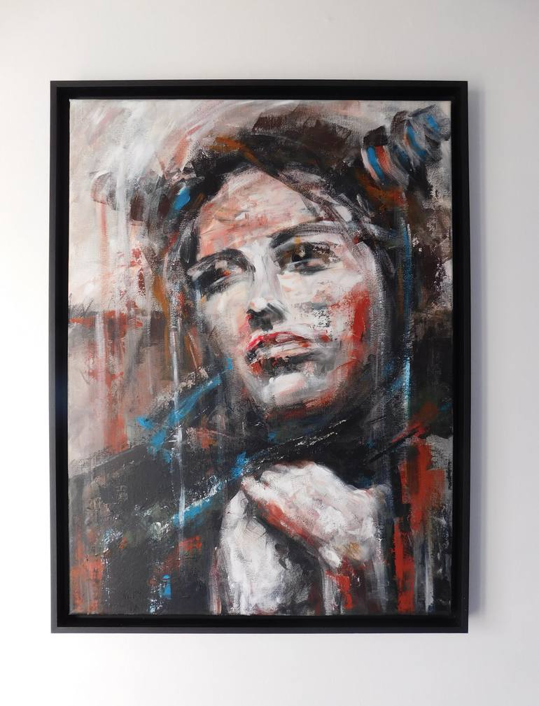Original Expressionism Women Painting by Tatiana Ivchenkova