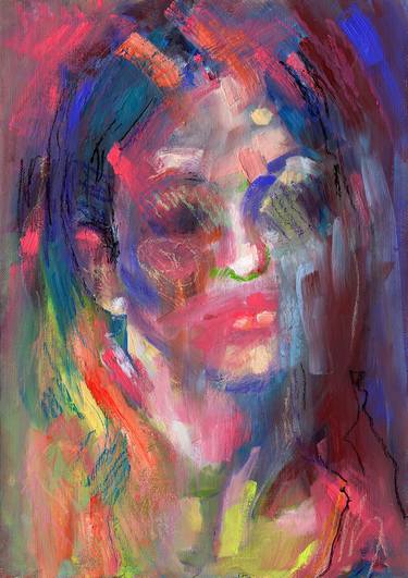 Print of Expressionism Portrait Paintings by Tatiana Ivchenkova