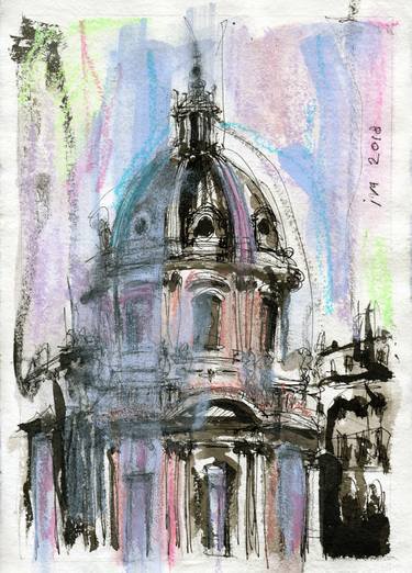 Print of Expressionism Architecture Drawings by Tatiana Ivchenkova