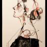 Original drawing, charcoal, black pencil and sanguine on paper, 42x28 cm, 2019