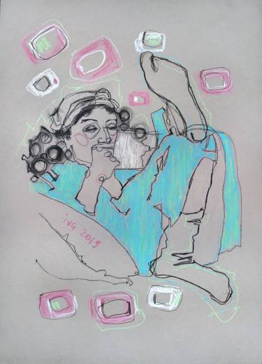 Print of Women Drawings by Tatiana Ivchenkova