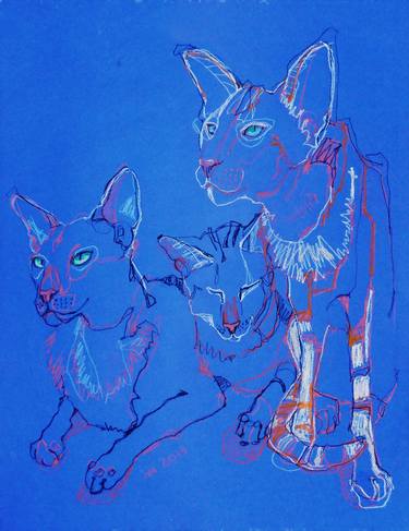 Print of Expressionism Animal Drawings by Tatiana Ivchenkova
