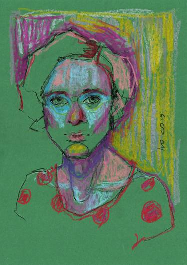 Original Expressionism Women Drawings by Tatiana Ivchenkova