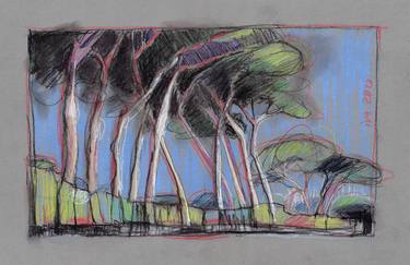 Print of Expressionism Landscape Drawings by Tatiana Ivchenkova