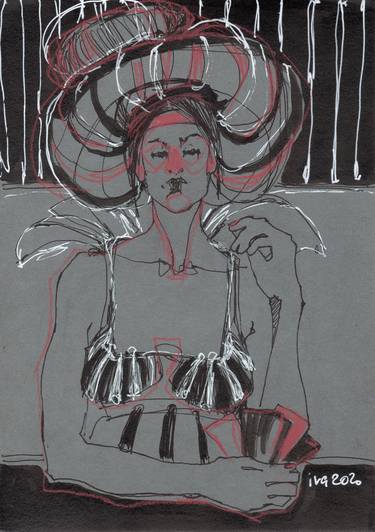 Print of Expressionism Women Drawings by Tatiana Ivchenkova