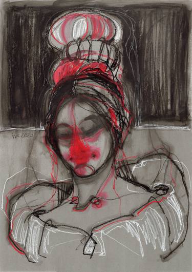 Print of Women Drawings by Tatiana Ivchenkova