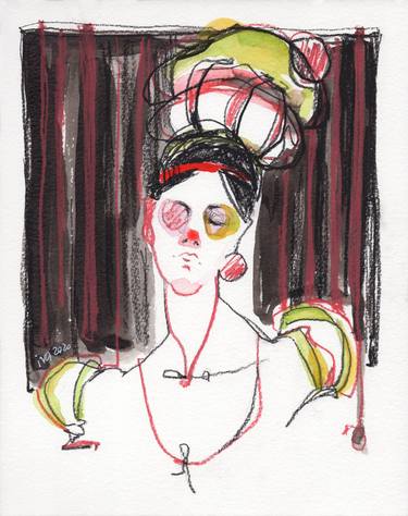 Print of Expressionism Women Drawings by Tatiana Ivchenkova