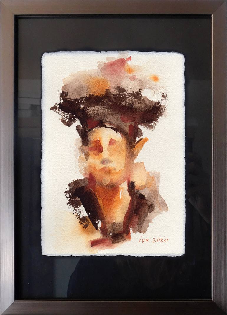 Original Expressionism People Painting by Tatiana Ivchenkova