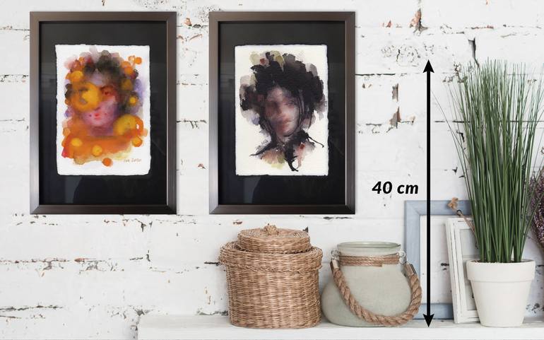 Original Expressionism People Painting by Tatiana Ivchenkova
