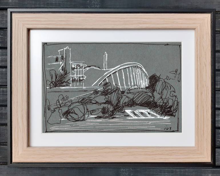 Original Expressionism Landscape Drawing by Tatiana Ivchenkova