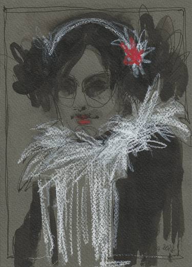 Original Expressionism Women Drawings by Tatiana Ivchenkova