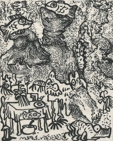 Print of Expressionism Fantasy Drawings by Matthias Siebert