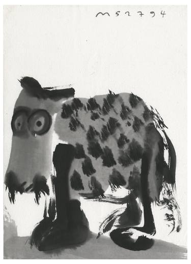 Original Expressionism Animal Drawings by Matthias Siebert