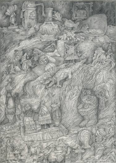 Print of Surrealism Fantasy Drawings by Matthias Siebert