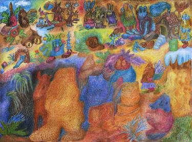 Print of Expressionism Fantasy Drawings by Matthias Siebert