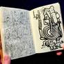 142 Ink-brush-drawings in a sketch-book some years ago.