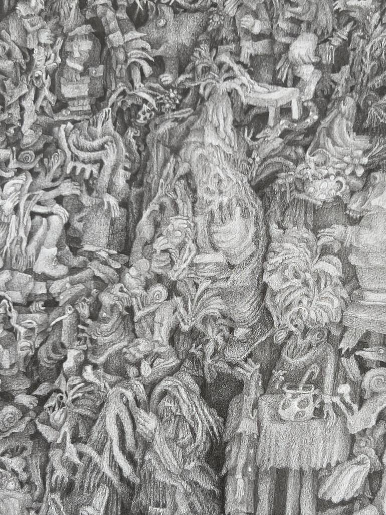 Original Surrealism Fantasy Drawing by Matthias Siebert