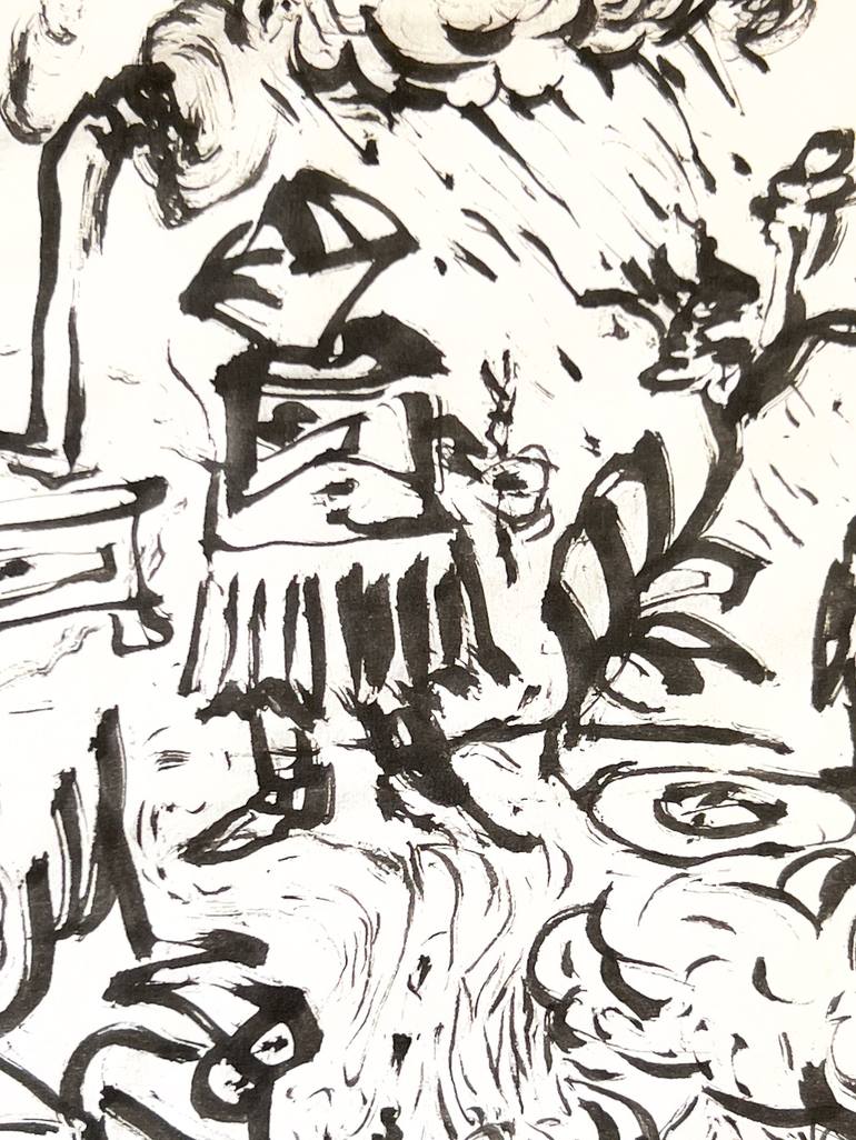 Original Expressionism Fantasy Drawing by Matthias Siebert