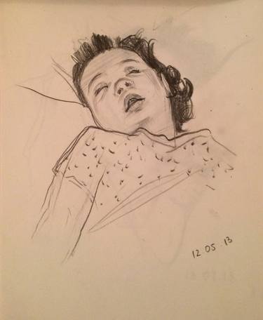 Sleeping boy/series of drawings thumb