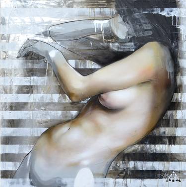 Original Figurative Body Paintings by AC ONE