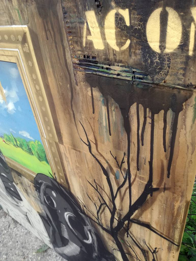 Original Documentary People Painting by Ac One