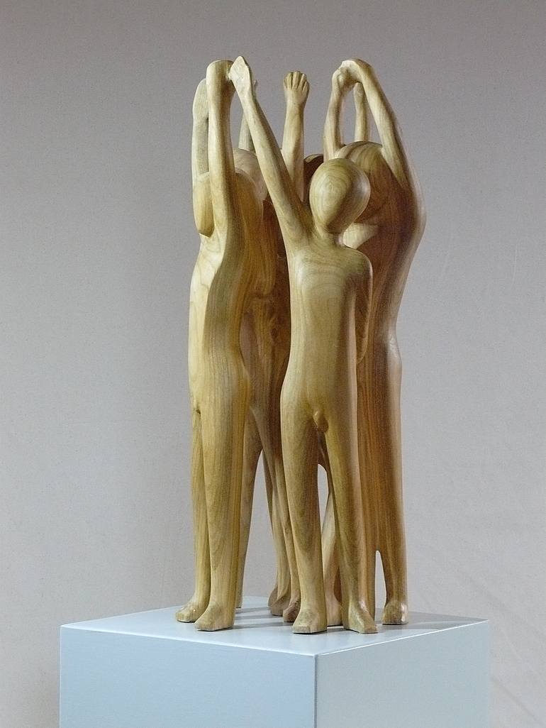 Original Abstract People Sculpture by Ranulf Streuff