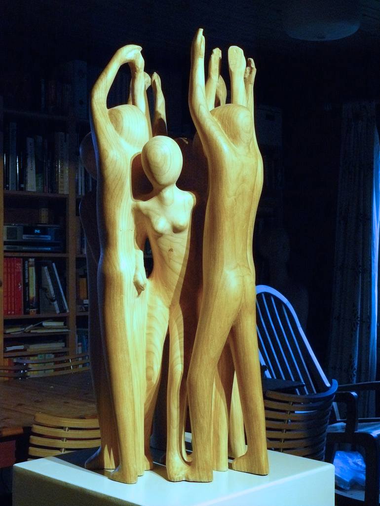 Original Abstract People Sculpture by Ranulf Streuff