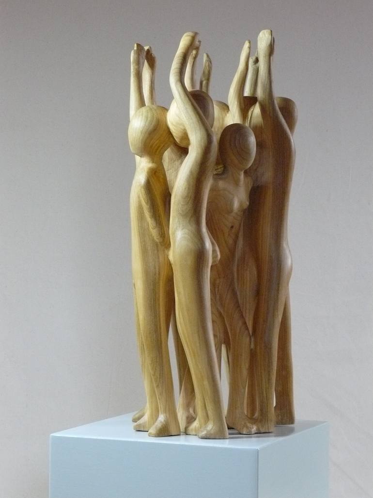 Original Abstract People Sculpture by Ranulf Streuff