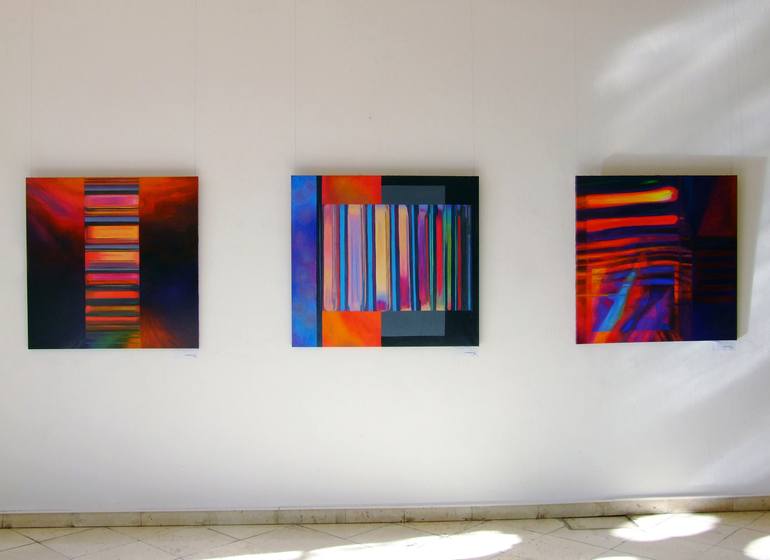 Original Modern Abstract Painting by István JARMECZKY