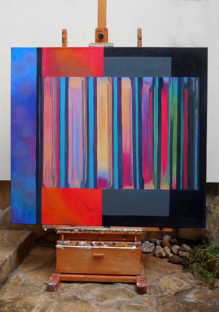 Original Modern Abstract Painting by István JARMECZKY