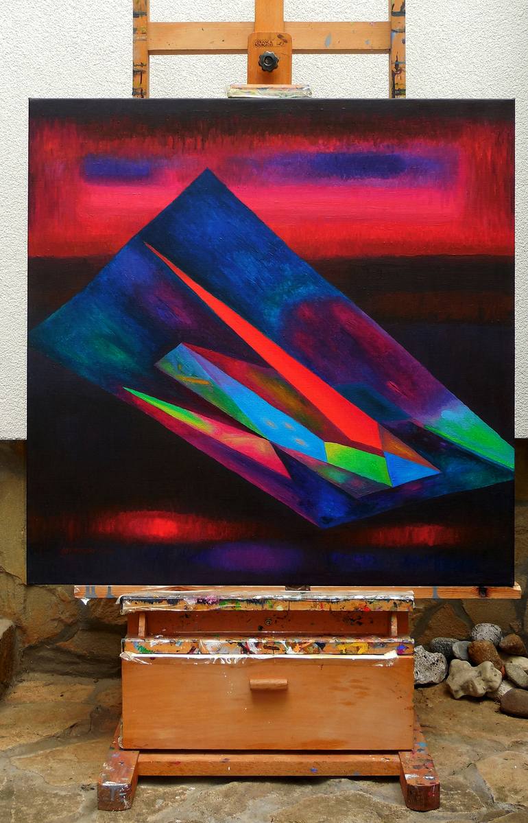 Original Modern Abstract Painting by István JARMECZKY