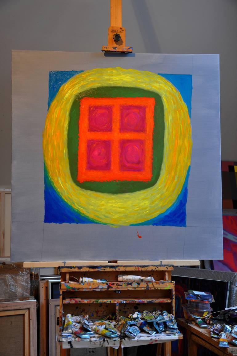 Original Modern Abstract Painting by István JARMECZKY