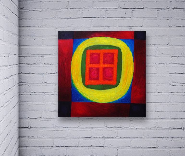 Original Modern Abstract Painting by István JARMECZKY