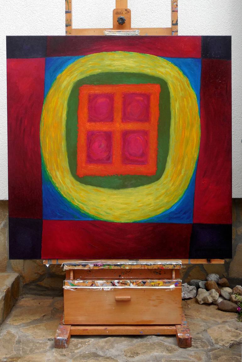 Original Modern Abstract Painting by István JARMECZKY