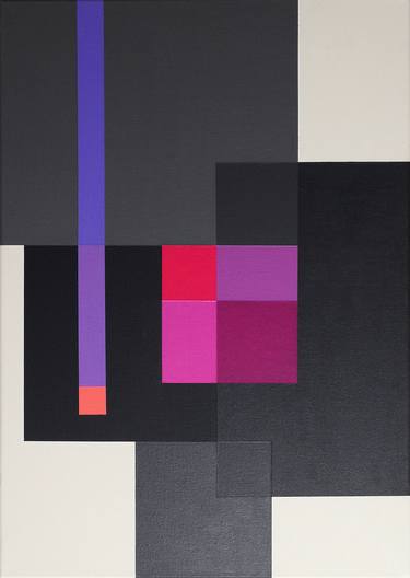 Print of Abstract Geometric Paintings by István JARMECZKY