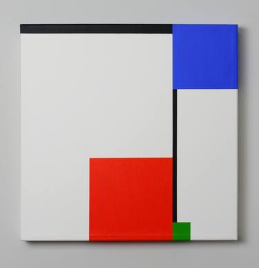 Original Abstract Geometric Paintings by István JARMECZKY