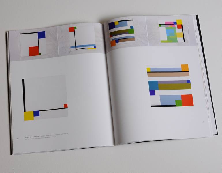 Original Abstract Geometric Painting by István Jarmeczky