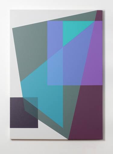 Original Abstract Geometric Paintings by István JARMECZKY