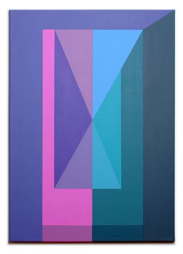 Original Abstract Geometric Paintings by István JARMECZKY