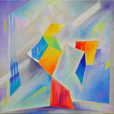 Original Abstract Geometric Paintings by István JARMECZKY