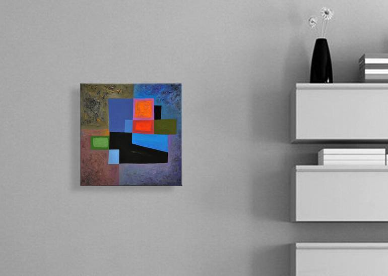 Original Abstract Expressionism Abstract Painting by István Jarmeczky